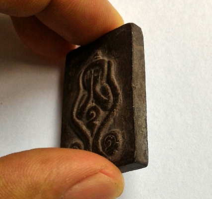 พระปิดตา คุณแม่บุญเรือน โตงบุญเติม หลังยันต์ประจำองค์ท่าน เนื้อว่านสวยมากของเก่าวัดอาวุธ