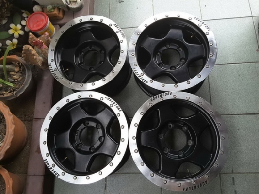 Max ลายแบรดเลย์  ขอบ 16*8 ET0 สภาพสวยๆ 1ชุด