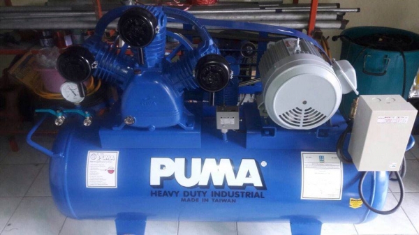 ขายปั๊มลมPUMA ขนาด5HP มอเตอร์ไฟบ้าน220V Mitsubishi