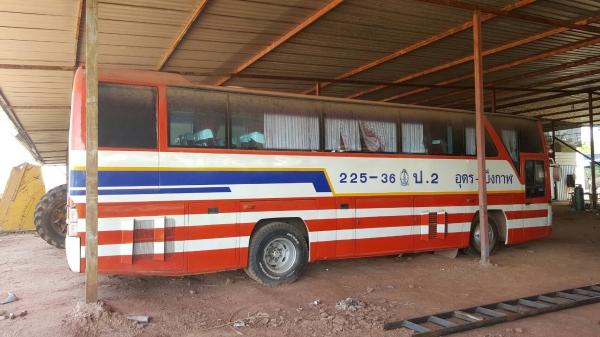 ขาย รถบัส ปรับอากาศ ยาว 10 เมตร คัสซี HINO RK176K เครื่อง DAEWOO 340 แรงม้า ติดแก๊ส NGV 8 ถัง รถใช้งานได้ปกติ เอกสารเล่มทะเบียนครบ