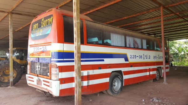 ขาย รถบัส ปรับอากาศ ยาว 10 เมตร คัสซี HINO RK176K เครื่อง DAEWOO 340 แรงม้า ติดแก๊ส NGV 8 ถัง รถใช้งานได้ปกติ เอกสารเล่มทะเบียนครบ