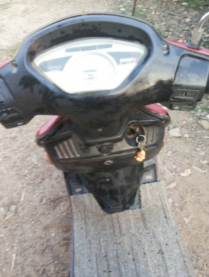 รถมอเตอร์ไซค์ไฟฟ้าขนาด 500 W. ใช้แบต 12 V. 4 ก้อน