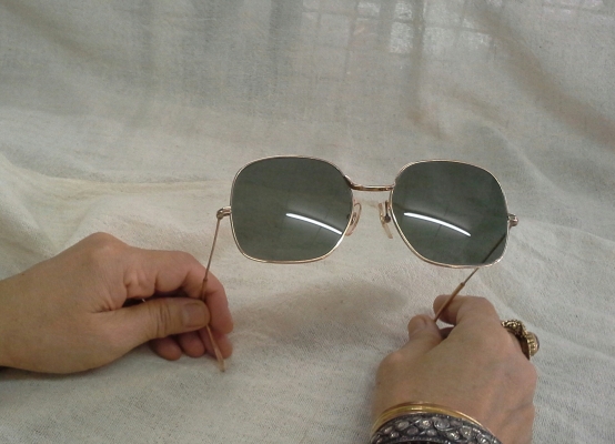 แว่นตาโกลด์ฟิลด์ฝรั่งเศส / ยิ่งใหญ่ระดับตำนาน  MOREL handmade in France  14K