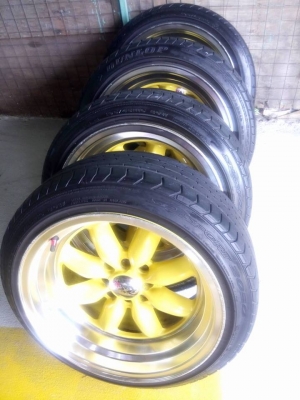 แม็กกล้วย 16 กว้าง 8 ออฟ 0 พร้อมยางดันลอปดอกล้นๆ