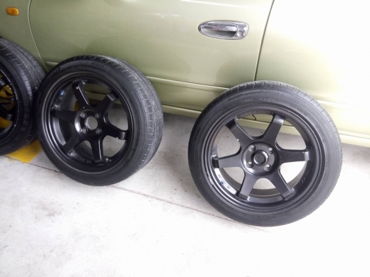 TE37 ขอบ16 กว้าง 7 พร้อมยาง 6900 บาท TE37 ขอบ16 กว้าง 7 พร้อมยาง 6900 บาท