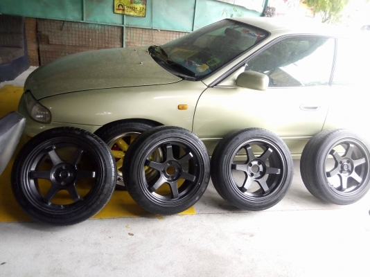 TE37 ขอบ16 กว้าง 7 พร้อมยาง 6900 บาท