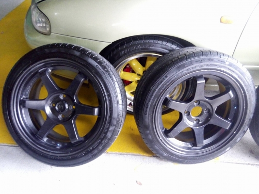 TE37 ขอบ16 กว้าง 7 พร้อมยาง 6900 บาท TE37 ขอบ16 กว้าง 7 พร้อมยาง 6900 บาท