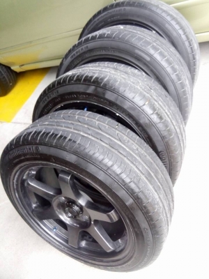 TE37 ขอบ16 กว้าง 7 พร้อมยาง 6900 บาท TE37 ขอบ16 กว้าง 7 พร้อมยาง 6900 บาท