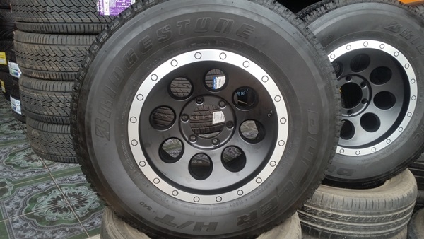 ขายล้อใหม่ขอบ16 6 รู หยดน้ำขอบเงา+ยาง\%265/70/16   4 ล้อ