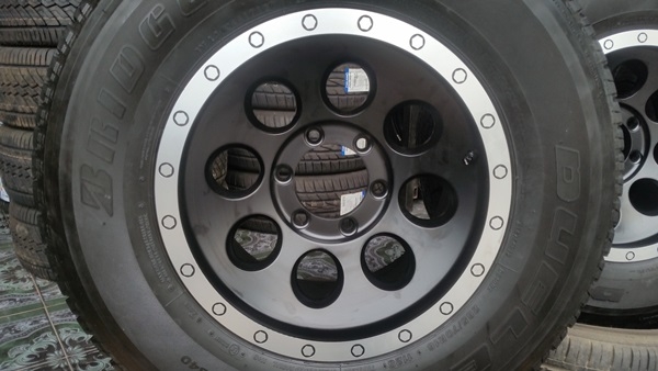 ขายล้อใหม่ขอบ16 6 รู หยดน้ำขอบเงา+ยาง\%265/70/16   4 ล้อ