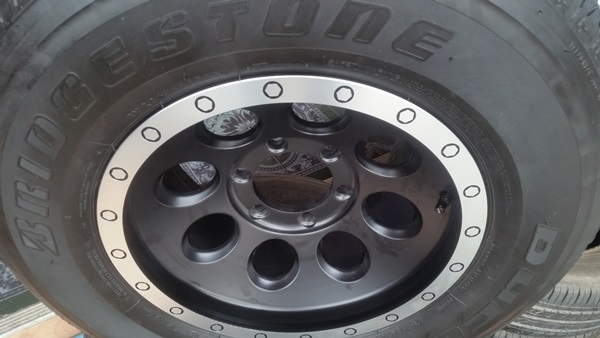 ขายล้อใหม่ขอบ16 6 รู หยดน้ำขอบเงา+ยาง\%265/70/16   4 ล้อ