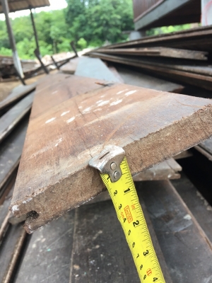 ไม้พื้นไม้เต็งเก่าหน้า 5.5 นิ้ว