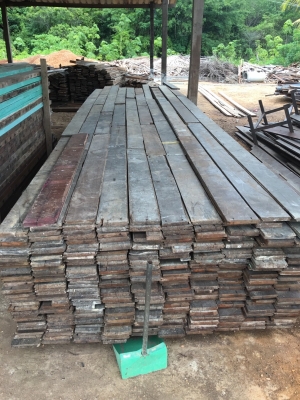 ไม้พื้นไม้เต็งเก่าหน้า 5.5 นิ้ว