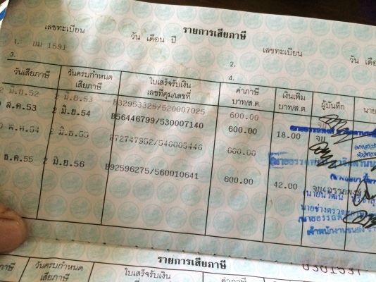 เล่มทะเบียน อีซูซุ กระบะ รย.3