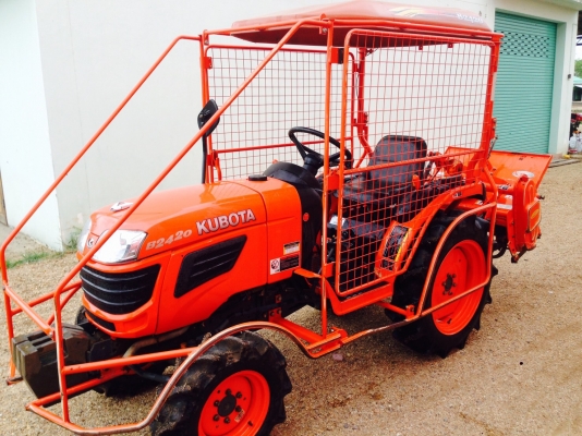 แทรกเตอร์ Kubota B2420 พร้อมโรตารี่ตราช้าง รับประกันคุนภาพรถ ชั่วโมงการใช้งาน291