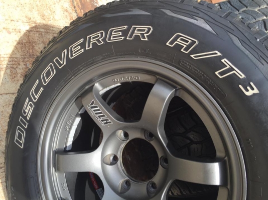 ขายล้อTE37 suv 17x9 off 0 พร้อมยางCooper AT3 USA. 265/65/17