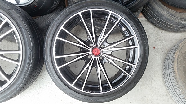 ขายล้อLenso Samurai 17 4รู100 หน้า7.5 ET35 พร้อมยาง 4 ล้อ