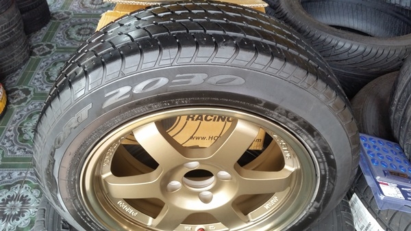 ขายล้อใหม่TE37+ยาง\% ขอบ15 4รู100 กว้าง7 ET35  4 ล้อ