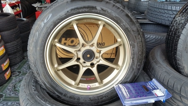 ขายล้อใหม่CE28+ยาง\% ขอบ15 4รู100 กว้าง7 ET35  4 ล้อ