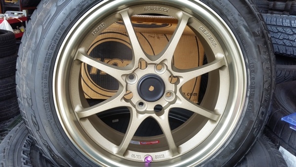 ขายล้อใหม่CE28+ยาง\% ขอบ15 4รู100 กว้าง7 ET35  4 ล้อ