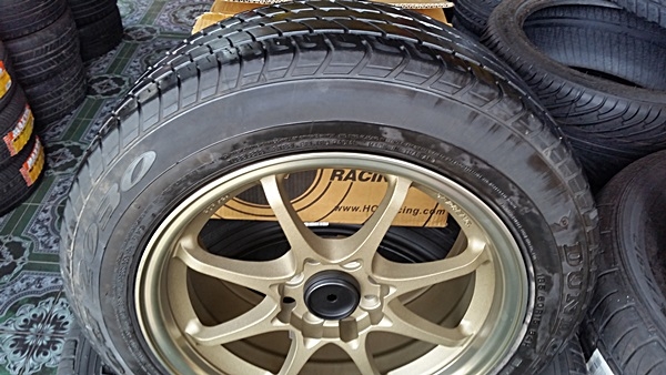 ขายล้อใหม่CE28+ยาง\% ขอบ15 4รู100 กว้าง7 ET35  4 ล้อ