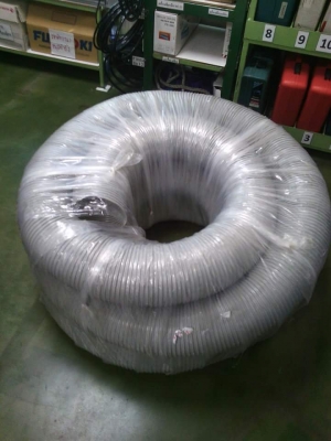 ขายท่อเฟล็กซ์สีเทาอ่อนขนาด 6 นิ้ว  ยาว  12  เมตร