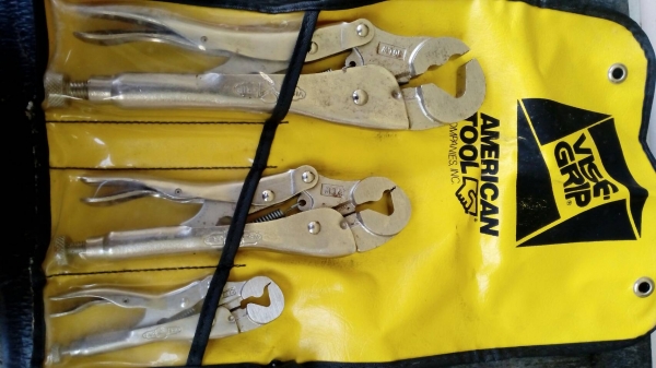 ขายคีมล็อกชุด3ขนาด10LW 7LW 5LW VISE-GRIP Made in USA.งานเก่าเก็บ