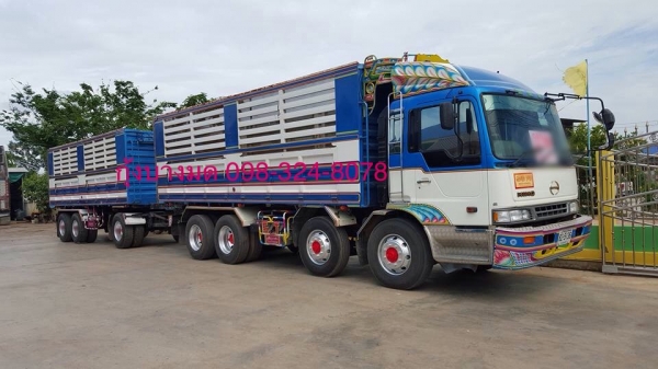 ขายรถพ่วงดัมพ์ 24 ล้อ Hino profia เครื่อง p11c tr - 340 แรง ปี 55 กะบะดัมพ์อู่เอสที ทะเบียนพร้อม
