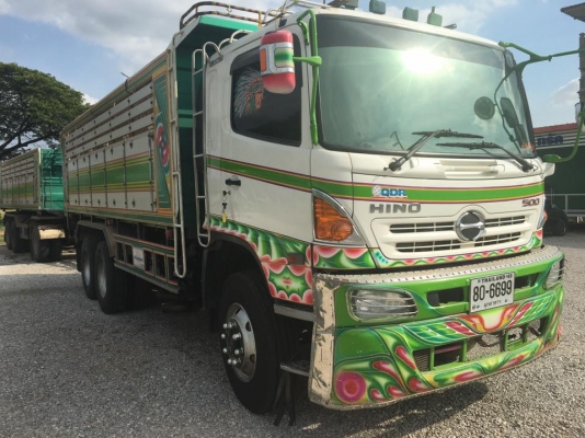 ขายสิบล้อ HINO FM1A 344 แม่ปี58 ลูกปี57 พ่วงแม่ลูกดั้มเนียมกะบะอู่เสรีชัย ยาง 80\% รถสวยพร้อมใช้งาน