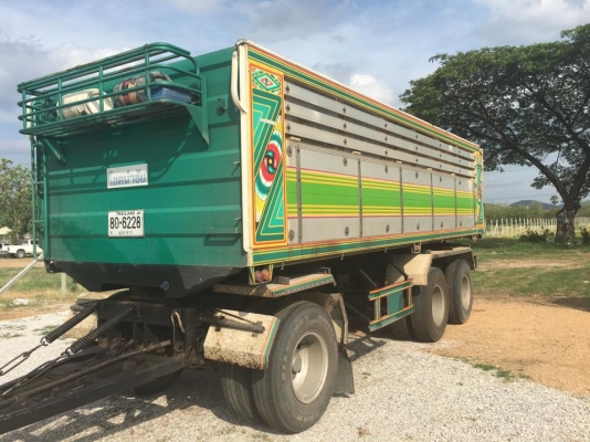 ขายสิบล้อ HINO FM1A 344 แม่ปี58 ลูกปี57 พ่วงแม่ลูกดั้มเนียมกะบะอู่เสรีชัย ยาง 80\% รถสวยพร้อมใช้งาน