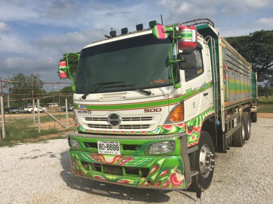 ขายสิบล้อ HINO FM1A 344 แม่ปี58 ลูกปี57 พ่วงแม่ลูกดั้มเนียมกะบะอู่เสรีชัย ยาง 80\% รถสวยพร้อมใช้งาน