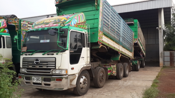 ขายด่วนรถพ่วง22ล้อสองเพลาดั้มแม่ลูก สภาพพร้อมใช้ ราคาเบาๆจัดแนนท์ได้โทร0856842587