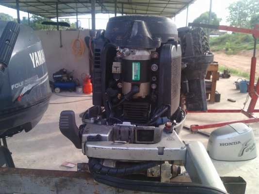 เครื่องฮอนด้า 45แรง 4จังหวะ ไม่ทริม เดิมญี่ปุ่น สภาพพร้อมใช้งาน