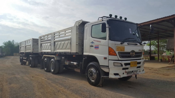 ขาย HINO MEGA 320 แรงม้า แม่ลูกดั้มสามมิตร ปี 48