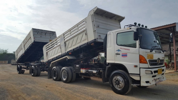 ขาย HINO MEGA 320 แรงม้า แม่ลูกดั้มสามมิตร ปี 48