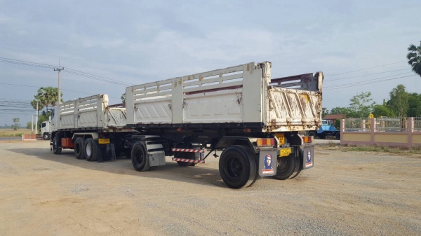 ขาย HINO MEGA 320 แรงม้า แม่ลูกดั้มสามมิตร ปี 48