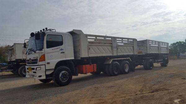 ขาย HINO MEGA 320 แรงม้า แม่ลูกดั้มสามมิตร ปี 48