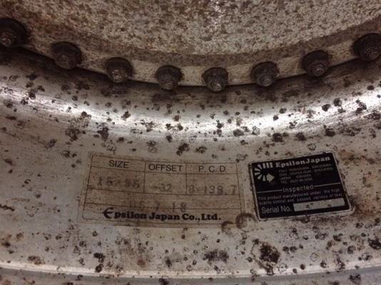 ล้อลายตัน Epsilon Japan 15x9.5 ลบ32 6รูกระบะ ลึกๆ ประมูลญี่ปุ่น