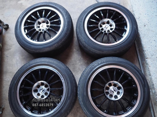 ล้อมือสอง ขอบ16 4รู100,4รู114  กว้าง 7.5 พร้อมยาง 205/55R16