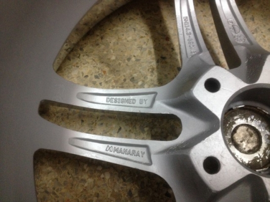 ล้อญี่ปุ่น MANARAY VR5 18 หน้า8ครึ่งหลัง9ครึ่งอ๊อฟ35 5รู114เก็บสีใหม่มาสวยๆ