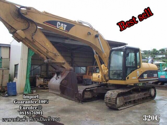 ขาย รถขุด CAT 320C จำหน่าย รถ เครื่องจักร นำเข้า100\% อปกรณ์ทุกชิด ราคาถูก eurotec. 0818176901