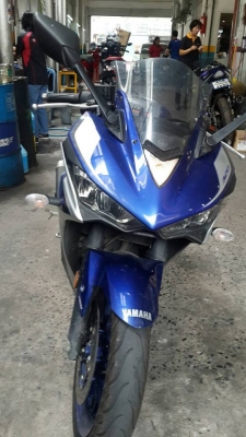ขาย Yamaha R3 ปี 58 ปลายปี วิ่งน้อย เครื่องดี สีสวย เล่มพร้อมชุดโอน