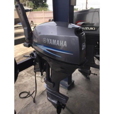 ขายเครื่องเรือเร็วมือสอง Yamaha F25AEH 4จังหวะ 2สูบ จากญี่ปุ่น ไม่เคยใช้ในไทย