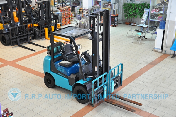 ขายรถโฟล์คลิฟท์มือสอง SUMITOMO รุ่น 11FT25PAXETD-00065 ราคา 325,000 สภาพเดิมจากญี่ปุ่น ไม่เคยใช้งานในประเทศไทย