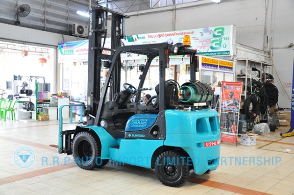 ขายรถโฟล์คลิฟท์มือสอง SUMITOMO รุ่น 11FT25PAXETD-00065 ราคา 325,000 สภาพเดิมจากญี่ปุ่น ไม่เคยใช้งานในประเทศไทย
