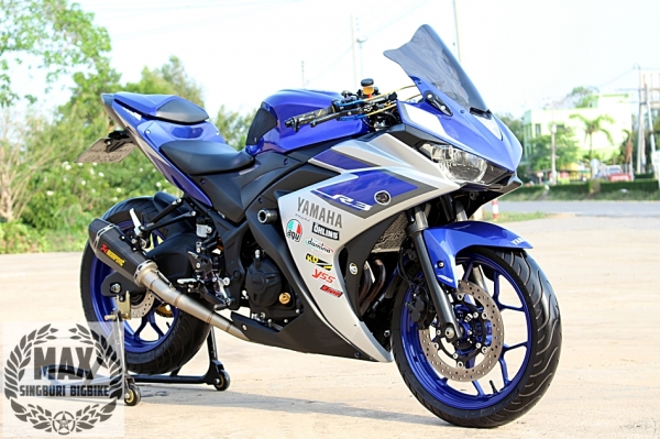 ((มาใหม่)) Yamaha R3 ปี2015 สภาพนางงาม แต่งเต็มลำ วิ่ง 5xxx แท้ งามหยดย้อย พร้อมลั่น