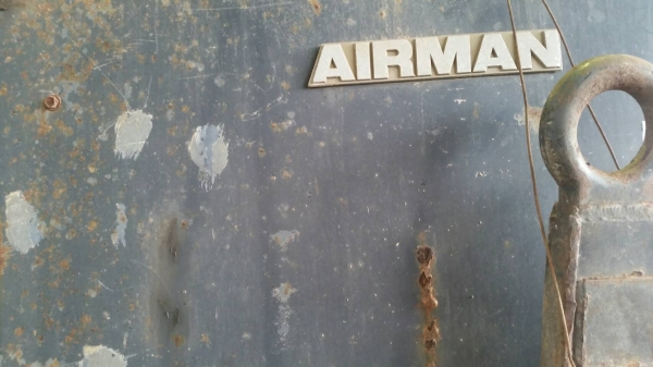 ขาย ปั๊มลมขนาดใหญ่ air compressor เก่าญี่ปุ่น AIRMAN PDS655S เครื่อง ISUZU