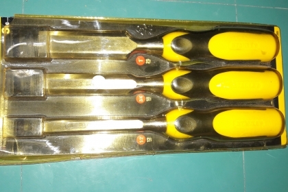 ขายสิ่วSTANLEY แพ็คชุด3ด้ามงานเก่าเก็บขนาด1",3/4",1/2"งานดี