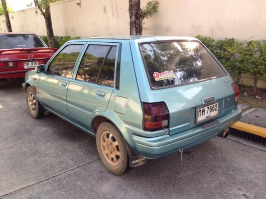 Toyota Starlet ปี88 เครื่อง 4e ติดแก๊ส 0804465223