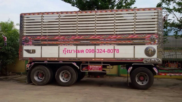 ขายรถพ่วงดัมพ์ 24 ล้อ ISUZU เครื่อง 360 แรง ปี 55 มี 2 พ่วง ดัมพ์แม่ลูก แม่ 12 ล้อ ลูก 3 เพลาแท้ ทะเบียนพร้อม